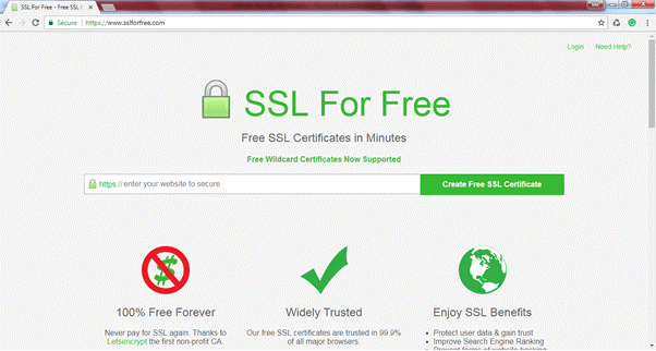 آموزش دریافت SSL رایگان در سایت SSL FOR FRee
