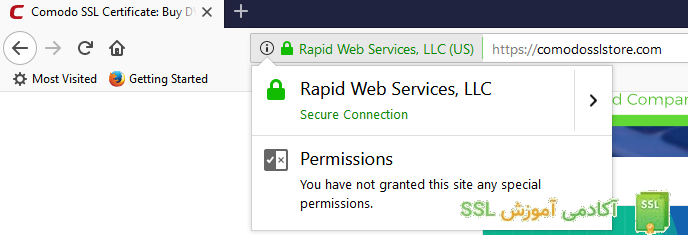 مشاهده گواهی SSL در کروم