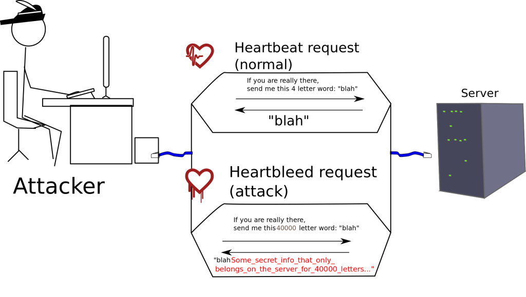 نحوه عملکرد باگ Heartbleed Bug 